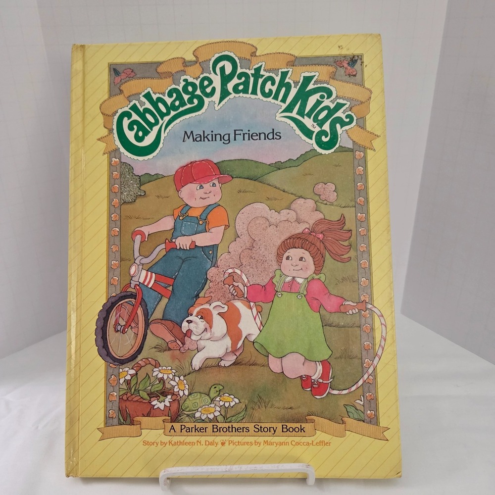 1984 Cabbage Patch Kids "Making Friends" Hardback Book